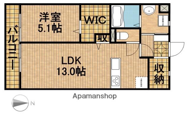 クレシェンド(1SLDK/3階)の間取り写真
