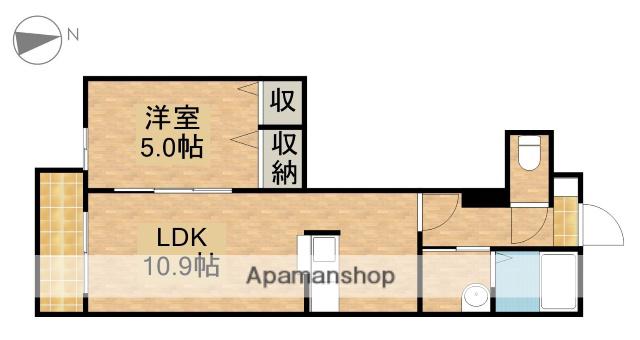 オリンピア(1LDK/1階)の間取り写真