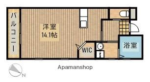 東海道本線 鷲津駅 徒歩4分 2階建 築7年(ワンルーム/1階)の間取り写真