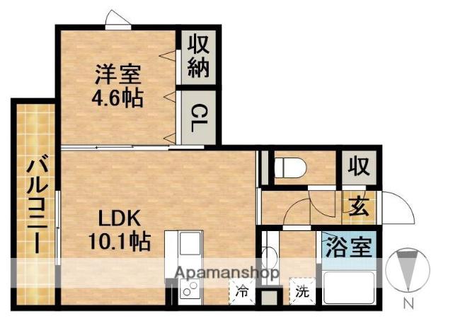 ニュー ヴィレッジ(1LDK/2階)の間取り写真