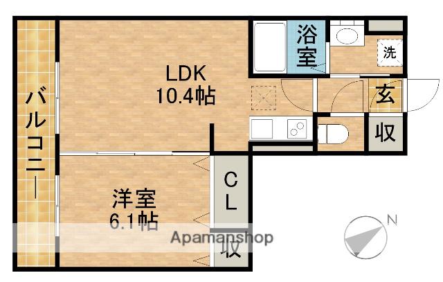 M STYLE(1LDK/1階)の間取り写真