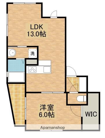 LA GRANDE MAISON Ⅲ(1LDK/3階)の間取り写真
