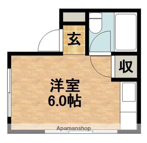 フェンリル北寺島(ワンルーム/2階)の間取り写真