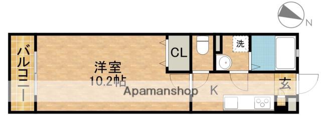 CLASS(1K/1階)の間取り写真