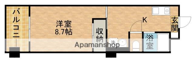 IVYキャッスルⅡ(1K/3階)の間取り写真