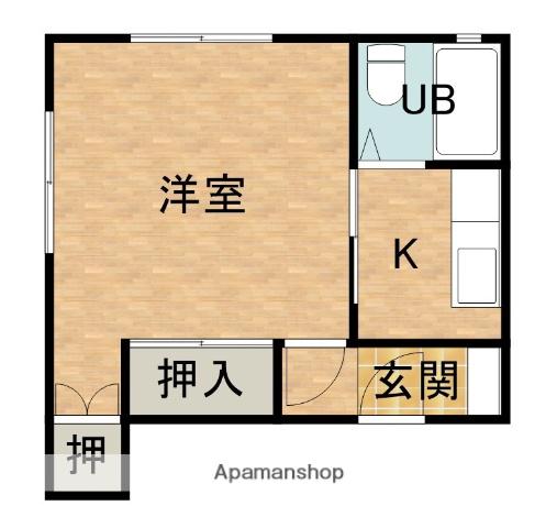 メゾンエスポワール(1K/2階)の間取り写真