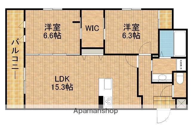 第2ドゥプランニングマンション(2LDK/4階)の間取り写真