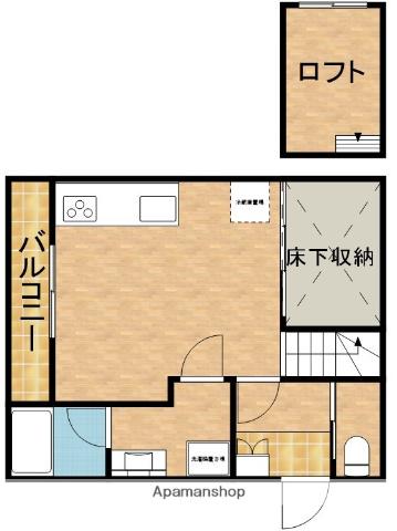 MAISON DE GALLERY KICHIEMON(ワンルーム/3階)の間取り写真