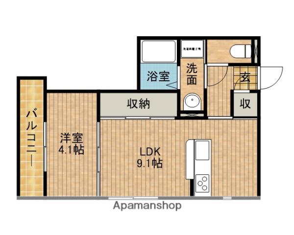 DーCREST駅前3丁目(1LDK/3階)の間取り写真