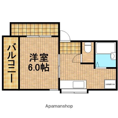 クレアーレ浜岡C(1DK/1階)の間取り写真