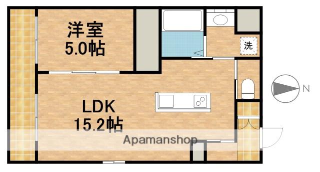 COMODO KOWA(1LDK/1階)の間取り写真