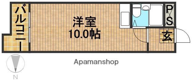 グレイス第3マンション(ワンルーム/5階)の間取り写真