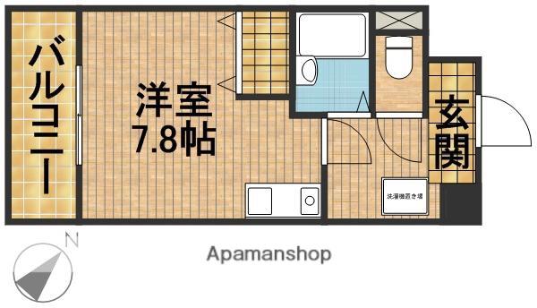 英和マンション龍禅寺(ワンルーム/2階)の間取り写真