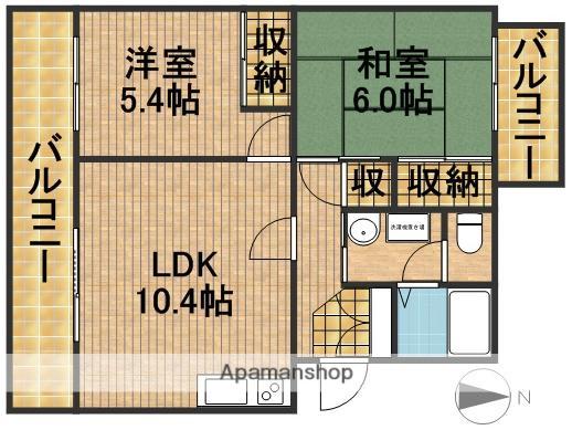 グラン・ドミール(2LDK/3階)の間取り写真