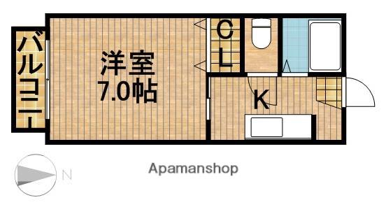 セジュール・オオムラ(1K/2階)の間取り写真