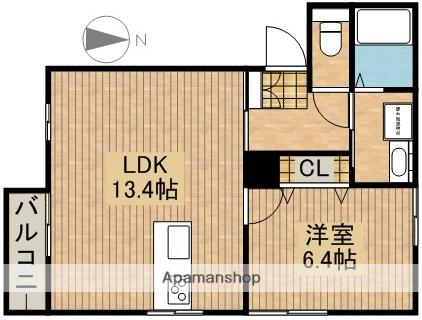 グロワールⅡ(1LDK/2階)の間取り写真