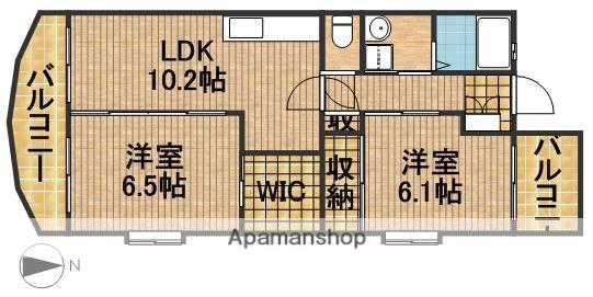 エスポワール(2LDK/1階)の間取り写真