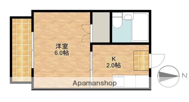コーポサンエース有玉西(1K/1階)の間取り写真