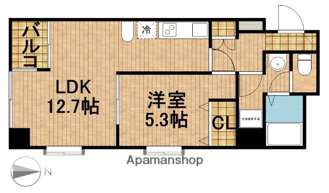 LAUREL COURT 田町(1DK/5階)の間取り写真