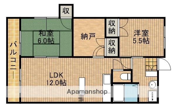 323BLD(2LDK/3階)の間取り写真