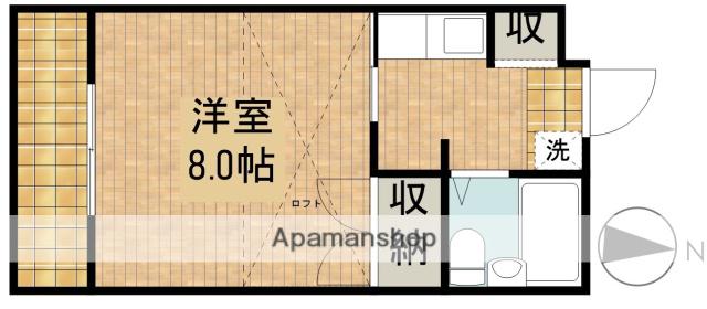 コナビック上西(1K/4階)の間取り写真