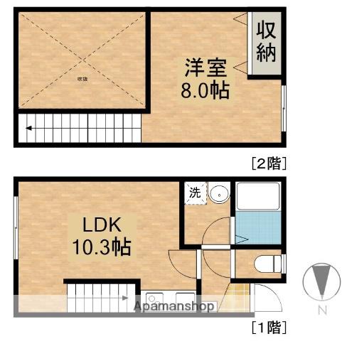 デザインコートＢ(1LDK)の間取り写真