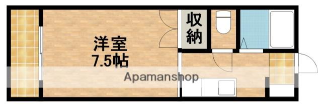 コスモス10(1K/1階)の間取り写真