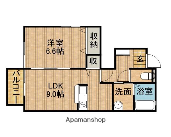 シェボンⅢ(1LDK/1階)の間取り写真