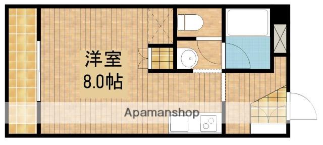 シャンブルYOSHIMI(ワンルーム/2階)の間取り写真