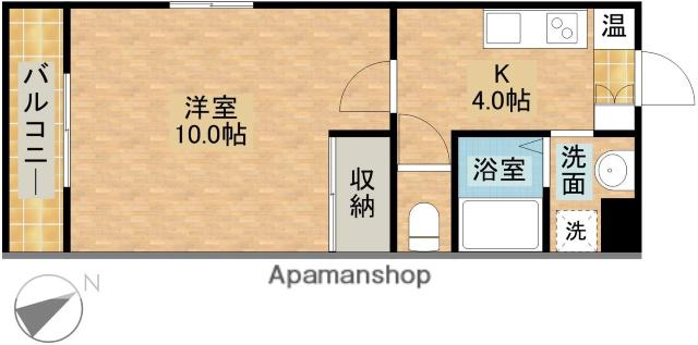 アラモード1(1K/1階)の間取り写真