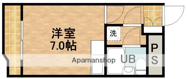 ユニゾン常盤(ワンルーム/3階)の間取り写真