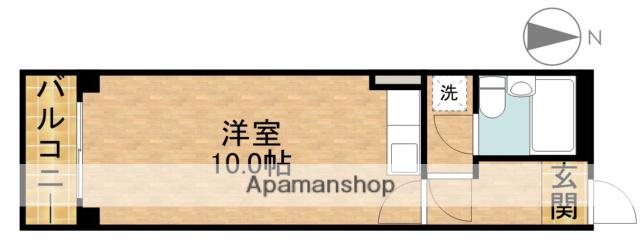 ユニゾン常盤(ワンルーム/3階)の間取り写真