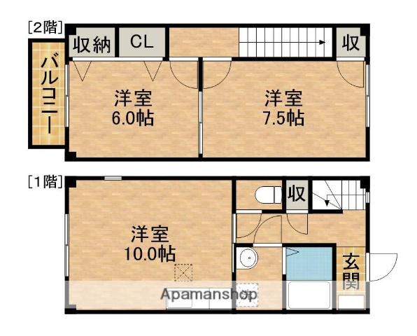 プランドールＵＮ(2LDK)の間取り写真