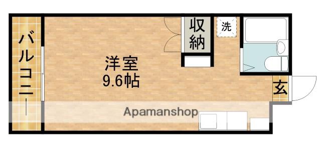 アップル第1マンション(ワンルーム/3階)の間取り写真