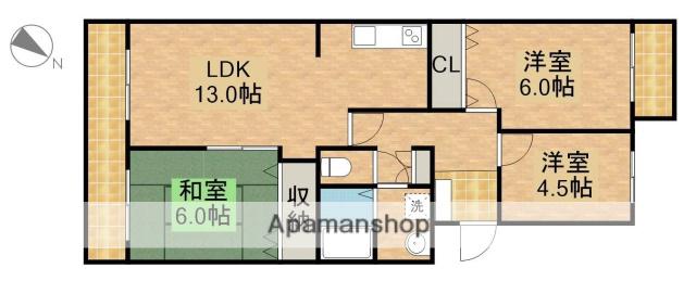 平和ハイツG(3LDK/3階)の間取り写真
