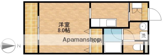 オリオンアパートメント(1K/4階)の間取り写真