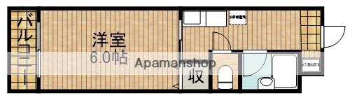 アルファビル(ワンルーム/4階)の間取り写真