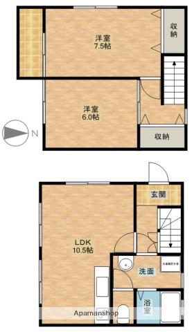 エンジェルベリーⅡ(2LDK)の間取り写真