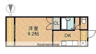 マルショウ15ビル(1DK/2階)の間取り写真