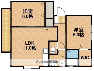 SOURCE Ⅱ(2LDK/2階)の間取り写真
