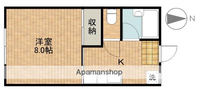 ロイヤルマンション植松(1K/2階)の間取り写真