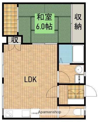 浜松メディカルパークビル(1LDK/6階)の間取り写真