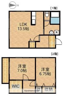 カーサ神立ＣＤ(2LDK)の間取り写真