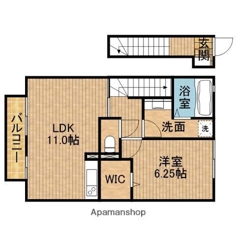 ARC VILLA(1LDK/2階)の間取り写真