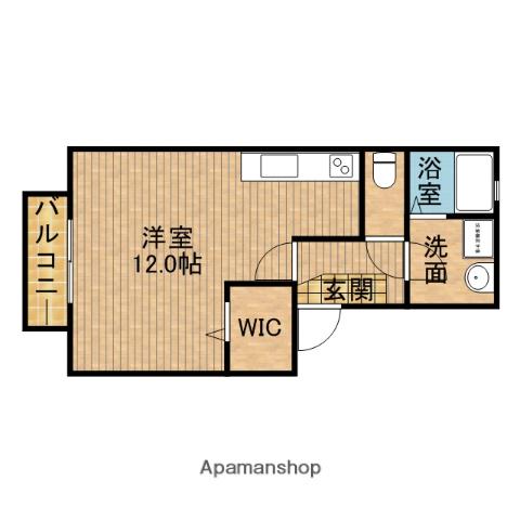 グランアベニュー(ワンルーム/2階)の間取り写真