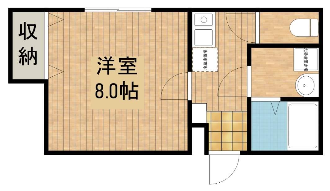 MAISON D AMI S(1K/1階)の間取り写真