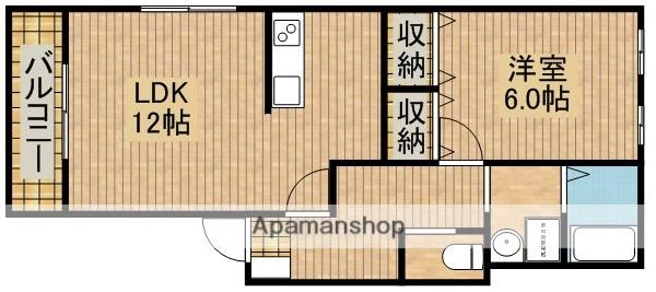 パインウェル Ⅱ(1LDK/1階)の間取り写真