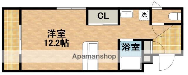 リリアーレ(1K/2階)の間取り写真