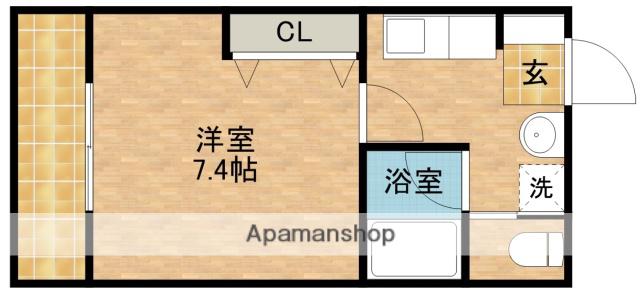 アルトリッコ(1K/2階)の間取り写真
