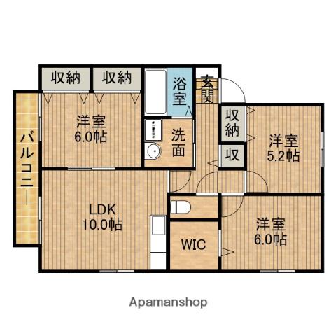 リモージュ(3LDK/2階)の間取り写真